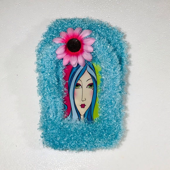 RED Ultra Shag Shaggy Vintage Photo Picture Frame - Picture 12 of 15